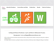 Tablet Screenshot of cyclingandfitnesswarehouse.com